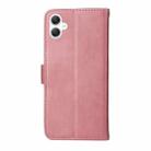 For Samsung Galaxy A06 4G Classic Calf Texture Flip Leather Phone Case(Rose Gold) - 3