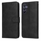 For Samsung Galaxy A16 5G Classic Calf Texture Flip Leather Phone Case(Black) - 1