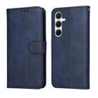 For Samsung Galaxy A56 5G Classic Calf Texture Flip Leather Phone Case(Blue) - 1