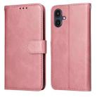 For Samsung Galaxy A25 5G Japan Version / A25e Classic Calf Texture Flip Leather Phone Case(Rose Gold) - 1