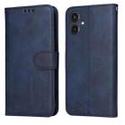 For Samsung Galaxy A25 5G Japan Version / A25e Classic Calf Texture Flip Leather Phone Case(Blue) - 1
