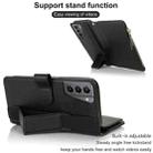 For Samsung Galaxy S21 5G Wristband Holder Zipper Purse RFID Leather Phone Case(Black) - 3