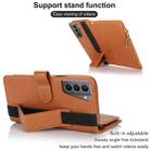 For Samsung Galaxy S21 5G Wristband Holder Zipper Purse RFID Leather Phone Case(Brown) - 3