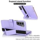 For Samsung Galaxy S21+ 5G Wristband Holder Zipper Purse RFID Leather Phone Case(Purple) - 3