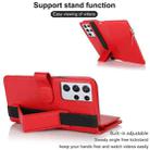 For Samsung Galaxy S21 Ultra 5G Wristband Holder Zipper Purse RFID Leather Phone Case(Red) - 3