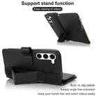 For Samsung Galaxy S23+ 5G Wristband Holder Zipper Purse RFID Leather Phone Case(Black) - 3