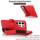 For Samsung Galaxy S23 Ultra 5G Wristband Holder Zipper Purse RFID Leather Phone Case(Red) - 3