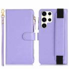 For Samsung Galaxy S23 Ultra 5G Wristband Holder Zipper Purse RFID Leather Phone Case(Purple) - 2