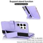 For Samsung Galaxy S23 Ultra 5G Wristband Holder Zipper Purse RFID Leather Phone Case(Purple) - 3