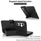 For Samsung Galaxy S24 5G Wristband Holder Zipper Purse RFID Leather Phone Case(Black) - 3