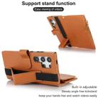 For Samsung Galaxy S24 Ultra 5G Wristband Holder Zipper Purse RFID Leather Phone Case(Brown) - 3