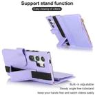 For Samsung Galaxy S24 Ultra 5G Wristband Holder Zipper Purse RFID Leather Phone Case(Purple) - 3