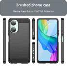For vivo Y18e Carbon Fiber Brushed Texture TPU Phone Case(Black) - 2