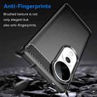 For vivo V40 Pro Carbon Fiber Brushed Texture TPU Phone Case(Black) - 3