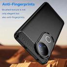 For vivo V50 Carbon Fiber Brushed Texture TPU Phone Case(Black) - 3