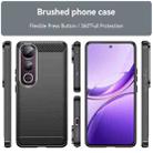 For vivo V50 Lite 4G Carbon Fiber Brushed Texture TPU Phone Case(Black) - 2