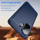 For vivo S30 Carbon Fiber Brushed Texture TPU Phone Case(Blue) - 3