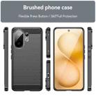For vivo S30 Carbon Fiber Brushed Texture TPU Phone Case(Black) - 2