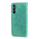 For Samsung Galaxy A16 5G Seven-petal Flowers Embossing Leather Phone Case(Green) - 3