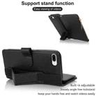 For iPhone 8 Plus / 7 Plus Wristband Holder Zipper Purse RFID Leather Phone Case(Black) - 3