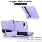 For iPhone 8 Plus / 7 Plus Wristband Holder Zipper Purse RFID Leather Phone Case(Purple) - 3