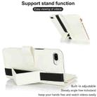 For iPhone 8 Plus / 7 Plus Wristband Holder Zipper Purse RFID Leather Phone Case(White) - 3