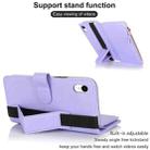 For iPhone XR Wristband Holder Zipper Purse RFID Leather Phone Case(Purple) - 3