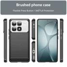 For Redmi K70 Ultra Brushed Texture Carbon Fiber TPU Phone Case(Black) - 2