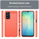 For Samsung Galaxy A26 5G Carbon Fiber Brushed Texture TPU Phone Case(Red) - 2