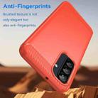 For Samsung Galaxy A26 5G Carbon Fiber Brushed Texture TPU Phone Case(Red) - 3