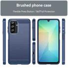 For Samsung Galaxy A26 5G Carbon Fiber Brushed Texture TPU Phone Case(Blue) - 2