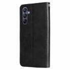 For Samsung Galaxy A16 5G Fashion Calf Texture Zipper Leather Phone Case(Black) - 3