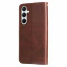 For Samsung Galaxy A36 5G / A56 5G Fashion Calf Texture Zipper Leather Phone Case(Brown) - 3