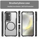 For Samsung Galaxy S25 5G Carbon Fiber Texture MagSafe Translucent Phone Case(Black) - 2