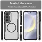 For Samsung Galaxy S25+ 5G Carbon Fiber Texture MagSafe Translucent Phone Case(Black) - 2