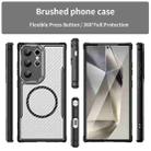 For Samsung Galaxy S25 Ultra 5G Carbon Fiber Texture MagSafe Translucent Phone Case(Black) - 2