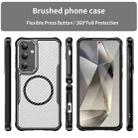 For Samsung Galaxy S24 5G Carbon Fiber Texture MagSafe Translucent Phone Case(Black) - 3