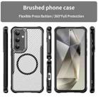 For Samsung Galaxy S24+ 5G Carbon Fiber Texture MagSafe Translucent Phone Case(Black) - 3