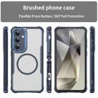For Samsung Galaxy S24+ 5G Carbon Fiber Texture MagSafe Translucent Phone Case(Blue) - 3