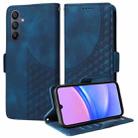 For Samsung Galaxy A16 5G Embossed Rhombus Starry Leather Phone Case(Blue) - 1