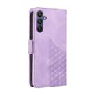 For Samsung Galaxy A16 5G Embossed Rhombus Starry Leather Phone Case(Purple) - 3