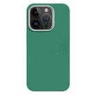 For iPhone 13 Pro Max Skin Feel Fine Leather Texture Metal Lens Frame MagSafe Phone Case(Grass Green) - 1