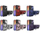 For Samsung Galaxy M35 CD Texture Sliding Camshield Magnetic Holder Phone Case(Purple) - 2