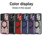 For Samsung Galaxy M16 5G CD Texture Sliding Camshield Magnetic Holder Phone Case(Blue) - 2