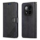 For Redmi Note 14 Pro 5G AZNS Sheepskin Texture Flip Leather Phone Case(Black) - 2