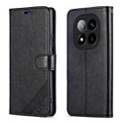 For Redmi Note 14 Pro+ 5G AZNS Sheepskin Texture Flip Leather Phone Case(Black) - 2