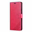 For Redmi K80 AZNS Sheepskin Texture Flip Leather Phone Case(Red) - 2