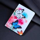 For Samsung Galaxy Tab A9 Colored Drawing Leather Tablet Case(Two Butterflies) - 2