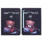 For Samsung Galaxy Tab S9 / S9 FE Colored Drawing Leather Tablet Case(Bear) - 1