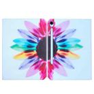For Samsung Galaxy Tab S9 / S9 FE Colored Drawing Leather Tablet Case(Sun Flower) - 1